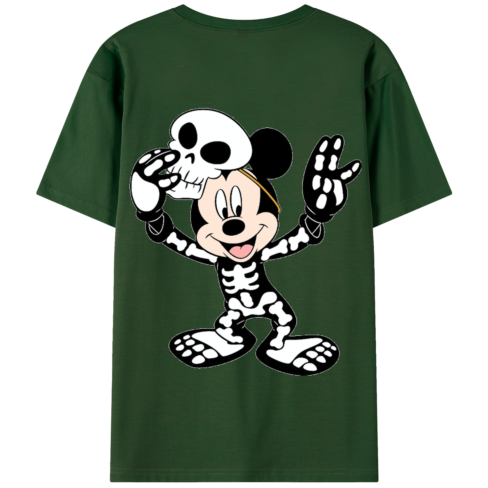 （画像用） ミッキーマウス Mickey Mouse 綿100％半袖Tシャツ（背面プリント）